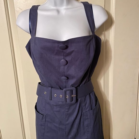 Navy Collectif Rosie The Riveter Style Sleeveless Jumpsuit Size 2XL NWT - Picture 1 of 5